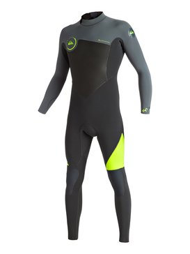 quiksilver, Syncro 3/2mm - Combinaison de surf intégrale zip dans le dos, SAFTEY YELLOW (ggp0) Syncro 3/2mm - Back Zip Full Wetsuit EQYW103029