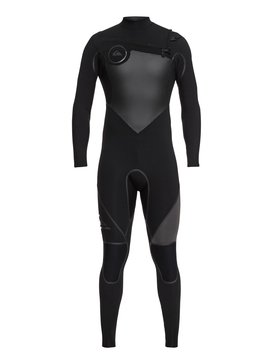 quiksilver, 4/3mm Syncro Plus Chest Zip - Combinaison de surf intégrale, BLACK/ BLACK/ JET BLACK (xkkk) 4/3mm Syncro Plus Chest Zip - Full Wetsuit EQYW103044