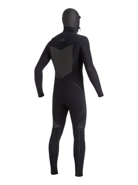quiksilver, Highline Performance 5/4/3mm - Combinaison de surf intégrale à capuche zip poitrine, BLACK (kvj0) Highline Performance 5/4/3mm - Chest Zip Hooded Full Wetsuit EQYW203001