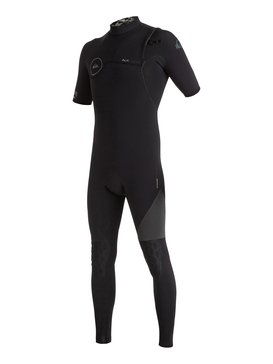 quiksilver, Highline Zipperless 2/2mm - Combinaison de surf intégrale sans zip à manches courtes, BLACK (kvj0) Highline Zipperless 2/2mm - Zipperless Short Sleeve Full Wetsuit EQYW303000
