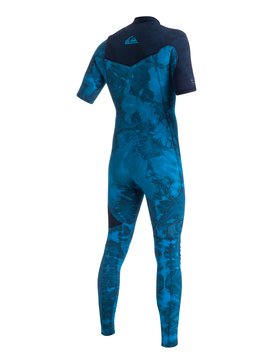 quiksilver, Highline Zipperless 2/2mm - Combinaison de surf intégrale sans zip à manches courtes, NAVY BLAZER (byj0) Highline Zipperless 2/2mm - Zipperless Short Sleeve Full Wetsuit EQYW303001