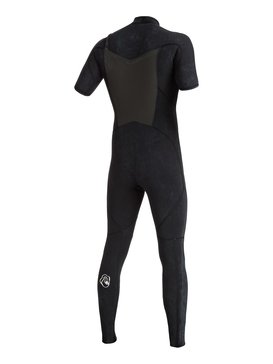 quiksilver, High Dye 2/2mm - Combinaison de surf intégrale à zip poitrine, BLACK (kvj0) High Dye 2/2mm - Chest Zip Short Sleeve Full Wetsuit EQYW303004