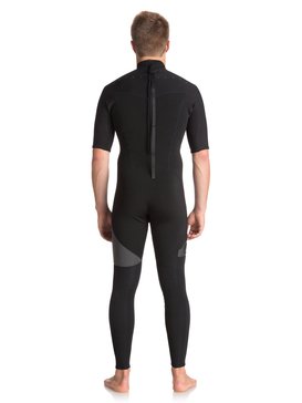 quiksilver, 2mm Syncro Series - Combinaison de surf intégrale à manches courtes, BLACK/ BLACK/ JET BLACK (xkkk) 2/2 SYNCRO SERIES BZ SS FLT EQYW303005