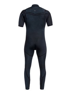 quiksilver, 2mm Quiksilver Originals Monochrome - Short Sleeve Chest Zip Wetsuit, NAVY (bte0) 2/2 Q.O. MONOCHROM AZIP SS GBS EQYW303008