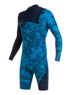 quiksilver, Highline Zipperless 2/2mm - Springsuit sans zip manches longues, NAVY BLAZER (byj0) Highline Zipperless 2/2mm - Zipperless Long Sleeve Springsuit EQYW403001