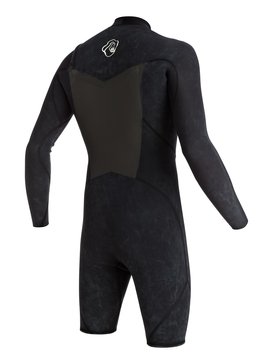 quiksilver, High Dye 2/2mm - Traje De Surf Primavera Con Cremallera En El Pecho, BLACK (kvj0) High Dye 2/2mm - Chest Zip Long Sleeve Springsuit EQYW403003