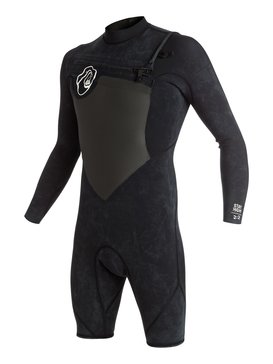 quiksilver, High Dye 2/2mm - Traje De Surf Primavera Con Cremallera En El Pecho, BLACK (kvj0) High Dye 2/2mm - Chest Zip Long Sleeve Springsuit EQYW403003