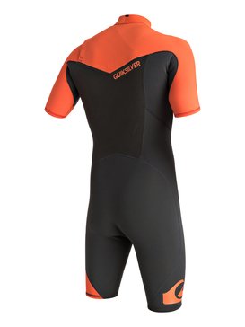 quiksilver, Syncro 2/2mm - Springsuit zip poitrine, FLAME (nmj0) Syncro 2/2mm - Chest Zip Springsuit EQYW503001
