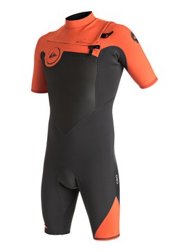quiksilver, Syncro 2/2mm - Springsuit zip poitrine, FLAME (nmj0) Syncro 2/2mm - Chest Zip Springsuit EQYW503001