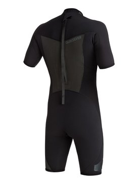 quiksilver, Traje Húmero Corto con Cremallera en la espalda Syncro 2/2mm Springsuit, BLACK (kvj0) Syncro 2/2mm - Back Zip Springsuit EQYW503002
