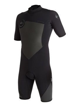 quiksilver, Traje Húmero Corto con Cremallera en la espalda Syncro 2/2mm Springsuit, BLACK (kvj0) Syncro 2/2mm - Back Zip Springsuit EQYW503002