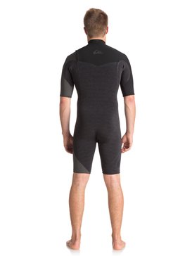 quiksilver, 2/2mm Highline Series - Springsuit Zonder Rits met Korte Mouwen, HEATHER BLACK/ BLACK/ JET BLAC (xkkk) 2/2 HIGHLINE SER ZLESS SS SP G EQYW503007