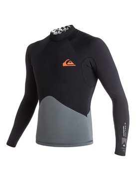 quiksilver, Highline Performance 1mm - Top manches longues en néoprène, QUIET SHADE (kze0) Highline Performance 1mm - Long Sleeve Neo Top EQYW803000