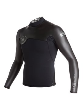 quiksilver, Highline Performance Glideskin 1.5mm - Top manches longues en néoprène, BLACK (kvj0) Highline Performance Glideskin 1.5mm - Long Sleeve Neo Top EQYW803001