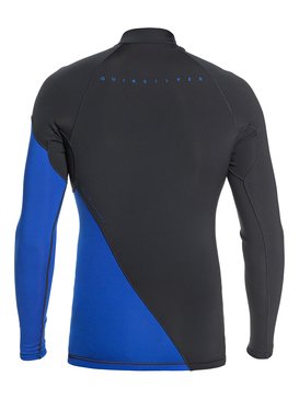 quiksilver, 1mm Syncro Series New Wave - Haut de combinaison de surf, GRAPHITE/BLACK/DEEP CYANINE (xbkb) 1.0 SYNCRO SER LS NEWWAV JKT B EQYW803007