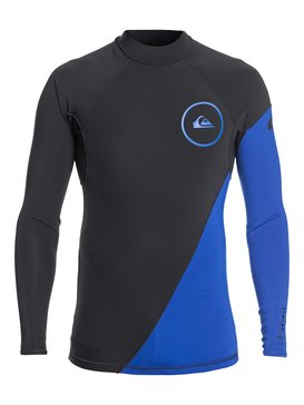quiksilver, 1mm Syncro Series New Wave - Haut de combinaison de surf, GRAPHITE/BLACK/DEEP CYANINE (xbkb) 1.0 SYNCRO SER LS NEWWAV JKT B EQYW803007