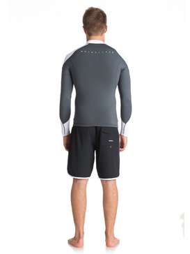 quiksilver, 1mm Syncro Series Neoshirt - Haut de combinaison de surf, GUN METAL/ HV ROYAL/ WHITE (xkpw) 1.0 SYNCRO SERIE LS NEOSHIRT B EQYW803008