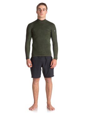 quiksilver, 1.5mm Quiksilver Originals Monochrome - Haut de combinaison de surf, DARK IVY (ctq0) 1.5 Q.O. MONOCHROM LS JKT B-LC EQYW803010
