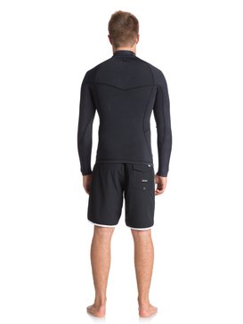 quiksilver, 1.5mm Quiksilver Originals Monochrome - Haut de combinaison de surf, BLACK (kvj0) 1.5 Q.O. MONOCHROM LS JKT B-LC EQYW803010