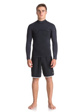 quiksilver, 1.5mm Quiksilver Originals Monochrome - Haut de combinaison de surf, BLACK (kvj0) 1.5 Q.O. MONOCHROM LS JKT B-LC EQYW803010