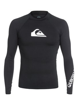 quiksilver, All Time - Licra de Manga Larga con Protección Solar UPF 50, BLACK (kvd0) All Time - Long Sleeve UPF 50 Rash Vest EQYWR03034
