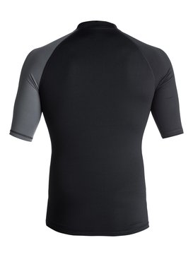 quiksilver, Active - Licra de Manga Corta con Protección Solar UPF 50, BLACK (kvj0) ACTIVE SS EQYWR03073