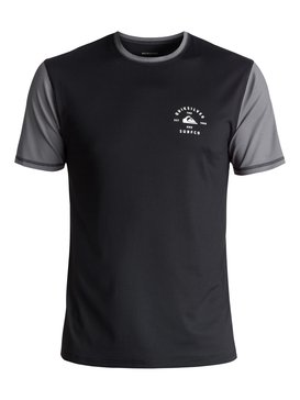 quiksilver, Colour Blocked Surf - Camiseta de Surf Anfibia con Protección Solar UPF 50, BLACK (kvj0) Colour Blocked Surf - Amphibian UPF 50 Surf T-Shirt EQYWR03089