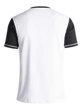 quiksilver, Colour Blocked Surf - Camiseta de Surf Anfibia con Protección Solar UPF 50, WHITE (wbb0) Colour Blocked Surf - Amphibian UPF 50 Surf T-Shirt EQYWR03089