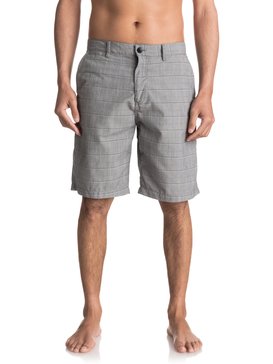 quiksilver, Regeneration Chino Shorts, DARK GREY HEATHER CHECK REGENE (kyh3) REGENERATION EQYWS03425