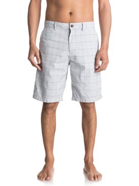 quiksilver, Regeneration Chino Shorts, LIGHT GREY HEATHER CHECK REGEN (sey3) REGENERATION EQYWS03425