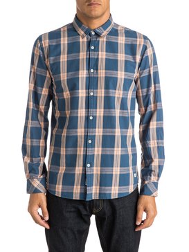 quiksilver, Atlantic Jungle - Chemise manches longues, ATLANTIC JUNGLE DARK DENIM (brq1) Atlantic Jungle - Long Sleeve Shirt EQYWT03313