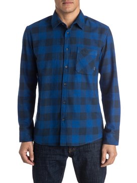 quiksilver, Motherfly Flannel - Chemise à manches longues, MOTHERFLY NAVY BLAZER (byj1) Motherfly Flannel - Long Sleeve Shirt EQYWT03368