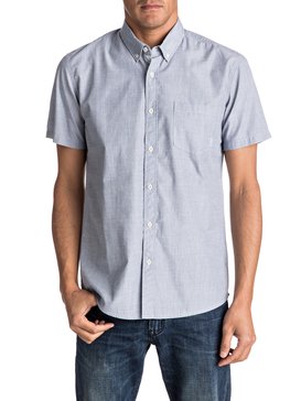 quiksilver, Everyday Wilsden Short Sleeve Shirt, DARK DENIM (brq0) Everyday Wilsden - Short Sleeve Shirt EQYWT03379
