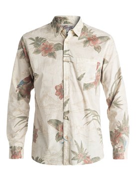 quiksilver, Parrot Jungle - Chemise à manches longues, PARROT JUNGLE SNOW WHITE (wbk6) Parrot Jungle - Long Sleeve Shirt EQYWT03394