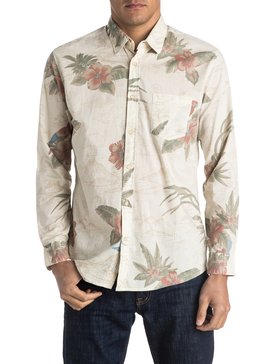 quiksilver, Parrot Jungle - Chemise à manches longues, PARROT JUNGLE SNOW WHITE (wbk6) Parrot Jungle - Long Sleeve Shirt EQYWT03394