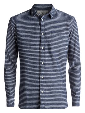 quiksilver, Crossed Tide Flannel - Chemise à manches longues, DK DENIM CROSSED TIDE STRIPE (brq3) Crossed Tide Flannel - Long Sleeve Shirt EQYWT03529