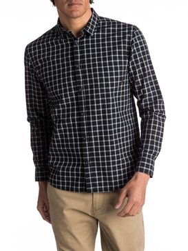 quiksilver, Everyday Check Long Sleeve Shirt, BLACK EVERYDAY (kvj1) Everyday Check - Long Sleeve Shirt EQYWT03531