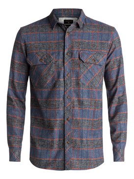 quiksilver, River Back Flannel - Chemise à manches longues, DK DENIM RIVER BACK (brq1) River Back Flannel - Long Sleeve Shirt EQYWT03532