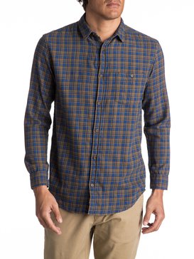 quiksilver, Phaser Setting Flannel - Chemise à manches longues, TURKISH SEA PHASER SETTING (bqs1) Phaser Setting Flannel - Long Sleeve Shirt EQYWT03539