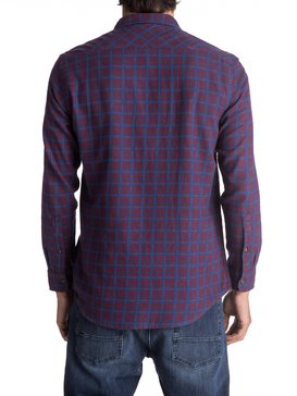 quiksilver, Phaser Setting Flannel - Chemise à manches longues, POMEGRANITE PHASER SETTING (rzg1) Phaser Setting Flannel - Long Sleeve Shirt EQYWT03539
