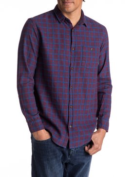 quiksilver, Phaser Setting Flannel - Chemise à manches longues, POMEGRANITE PHASER SETTING (rzg1) Phaser Setting Flannel - Long Sleeve Shirt EQYWT03539