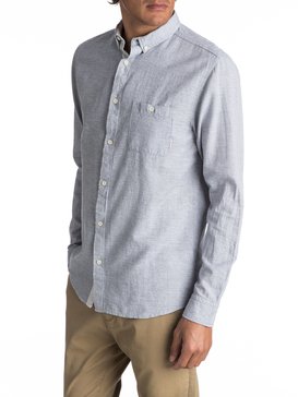 quiksilver, Waterfalls Long Sleeve Shirt, DARK DENIM (brq0) Waterfalls - Long Sleeve Shirt EQYWT03556