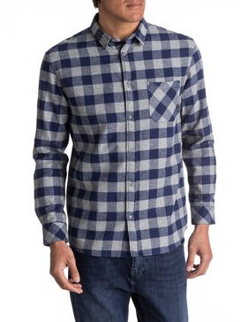 quiksilver, Motherfly Flannel - Chemise à manches longues, MEDIEVAL BLUE MOTHERFLY (bte1) Motherfly Flannel - Long Sleeve Shirt EQYWT03573
