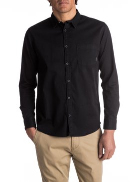 quiksilver, Classics - Long Sleeve Shirt, BLACK (kvj0) CLASSICS LS EQYWT03575