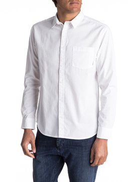 quiksilver, Classics - Long Sleeve Shirt, WHITE (wbb0) CLASSICS LS EQYWT03575