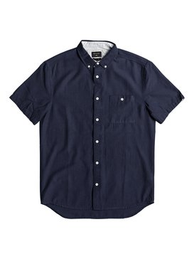 quiksilver, Waterfalls - Short Sleeve Shirt, NAVY BLAZER (byj0) WATERFALLS SS EQYWT03581