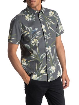 quiksilver, Men's Longa Locka Short Sleeve Shirt, IRON GATE LONGA LOCKA (kzm6) LONGA LOCKA SS EQYWT03608