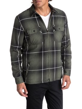quiksilver, Men's Cypress Road Long Sleeve Overshirt, FOUR LEAF CLOVER CYPRESS ROAD (gph1) CYPRESS ROAD EQYWT03613