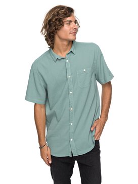 quiksilver, New Time Box - Short Sleeve Shirt, TRELLIS (bkw0) New Time Box - Short Sleeve Shirt EQYWT03632