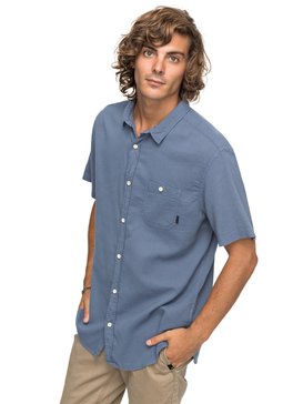 quiksilver, New Time Box - Short Sleeve Shirt, VINTAGE INDIGO (byl0) New Time Box - Short Sleeve Shirt EQYWT03632